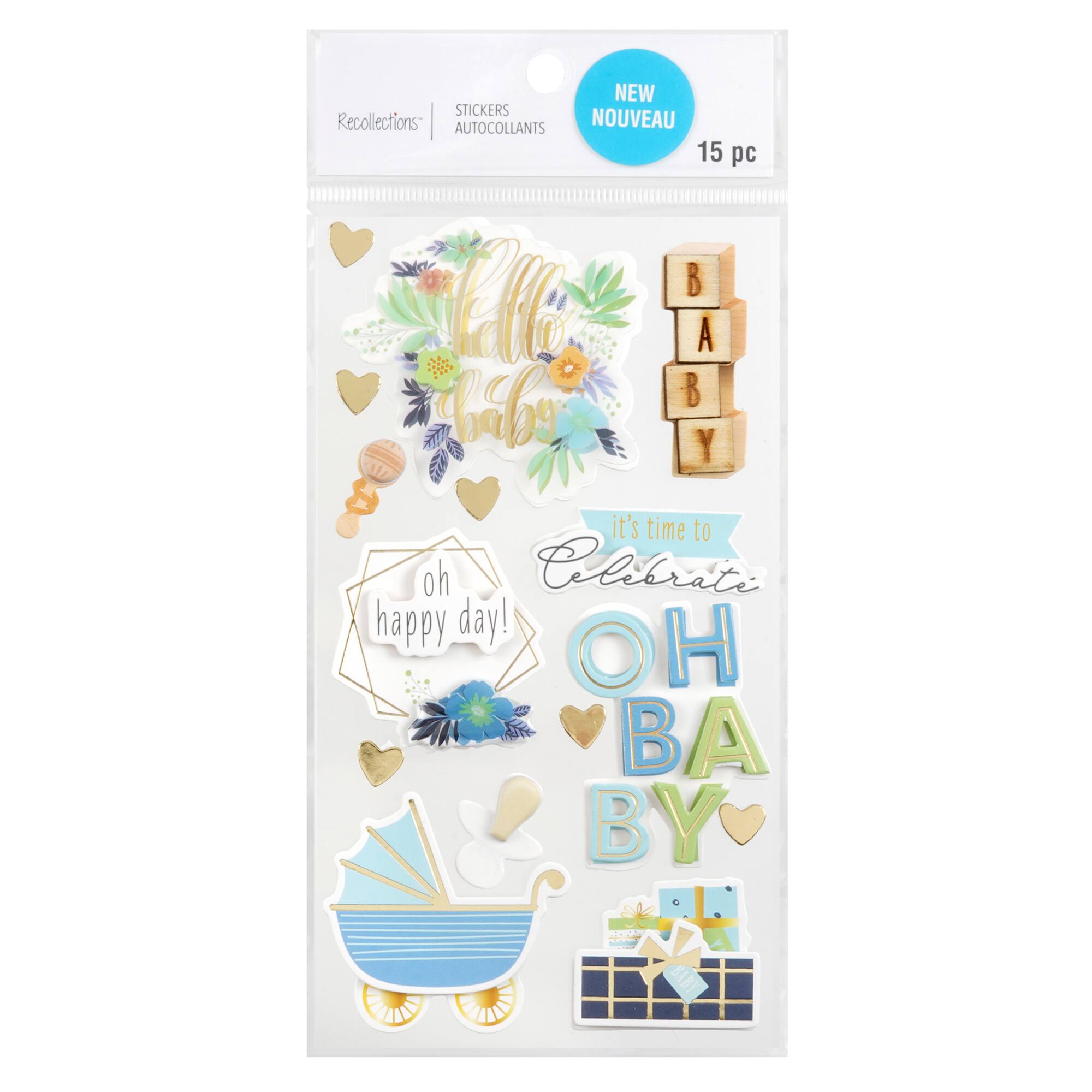 Hello Baby Stickers by Recollections